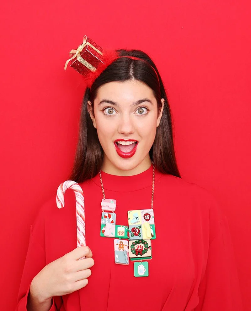 Danilova, La Vidriola, Advent Calendar Goodies, Interactive, Acrylic Statement Necklace2.jpg
