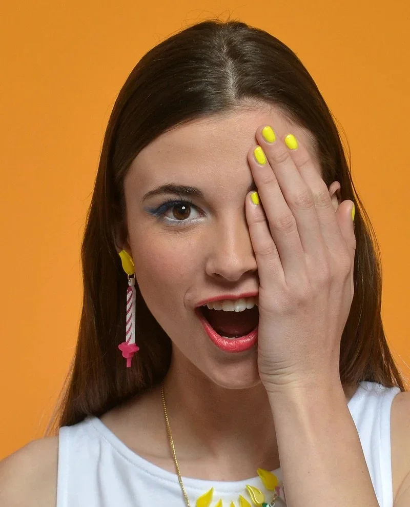 Danilova, La Vidriola, Happy Birthday, Acrylic Earrings2.jpeg