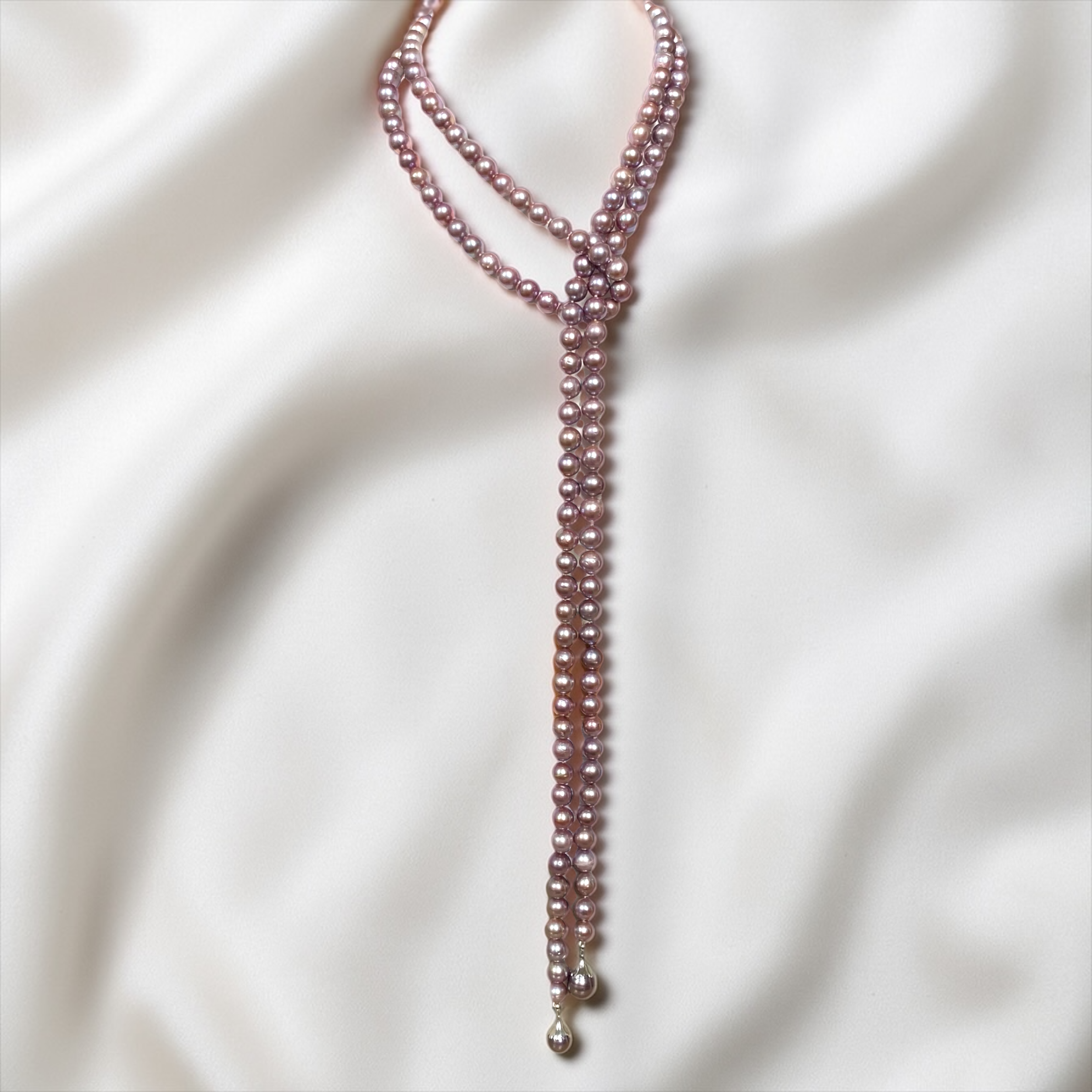 By Danilova, Pink Edison Pearl & Dark Tahitian Pearl, Rope Length Necklace0.PNG