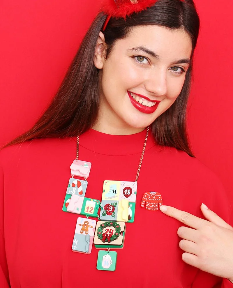 Danilova, La Vidriola, Advent Calendar Goodies, Interactive, Acrylic Statement Necklace4.jpg