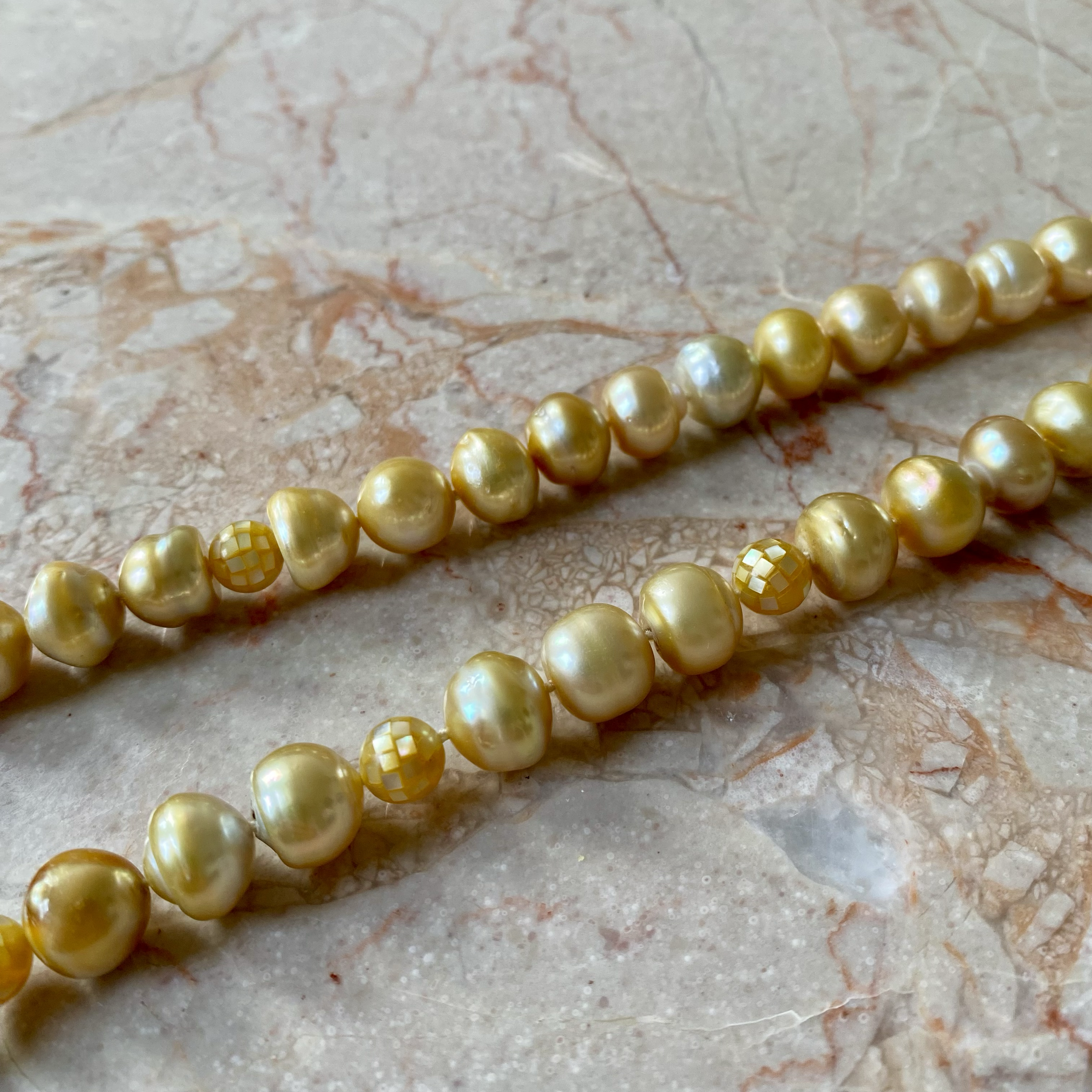 By Danilova, Gold Pearl, Peridot & Yellow Sapphire Pendant Necklace7.png