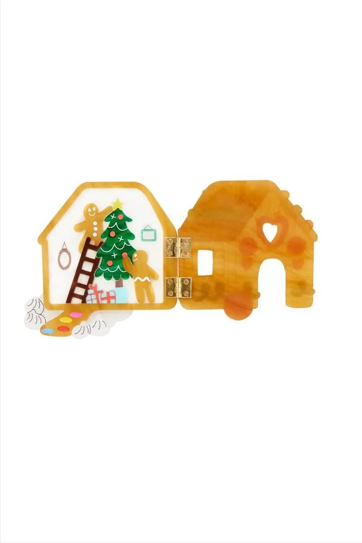 Danilova, La Vidriola, Open The Gingerbread House And…, Interactive, Acrylic Brooch:Pin5.jpg