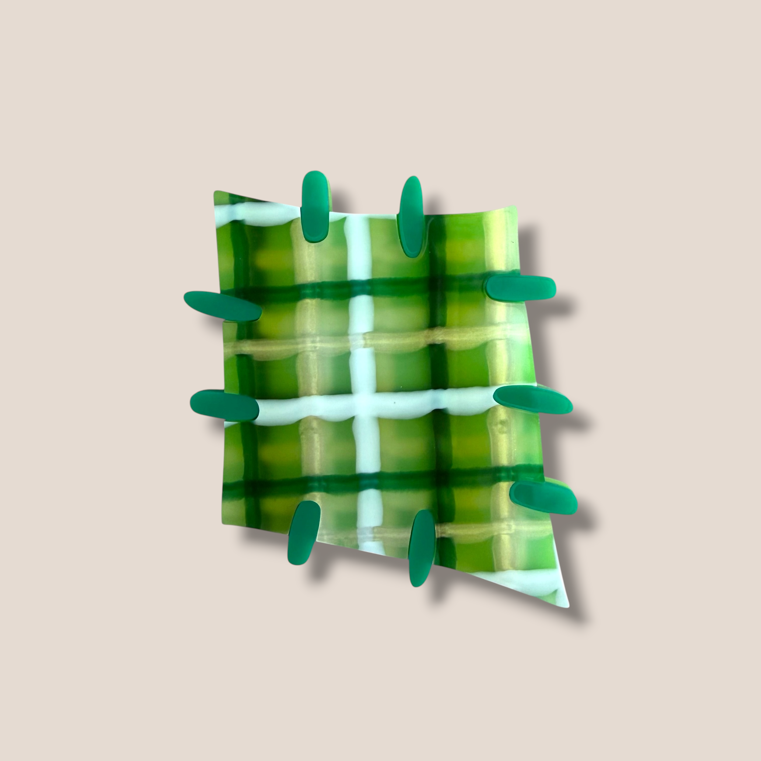 La Vidriola, Patch Repair, Acrylic Brooch