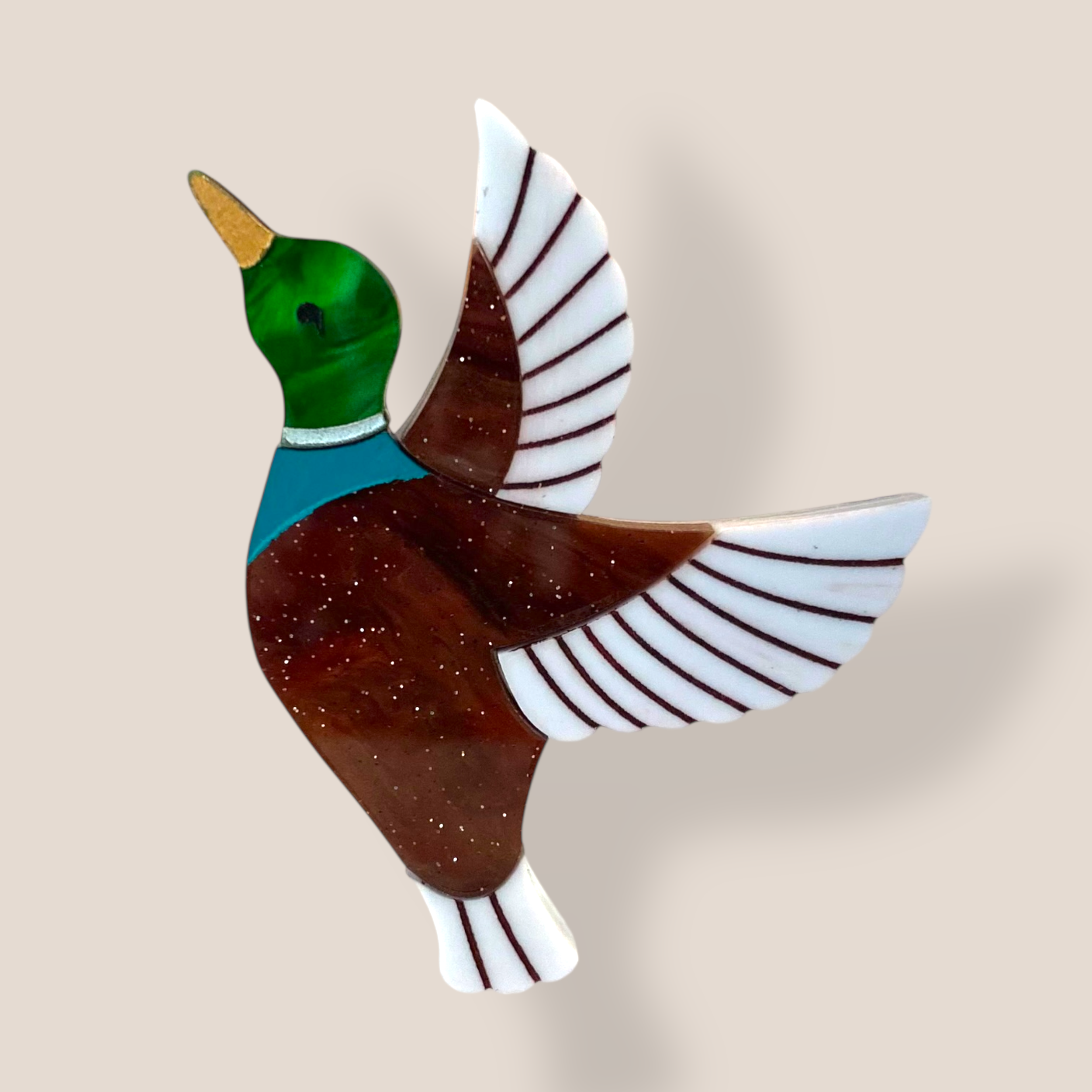 Peppy Chapette, Lucky Duck Mini (2023), Acrylic Brooch