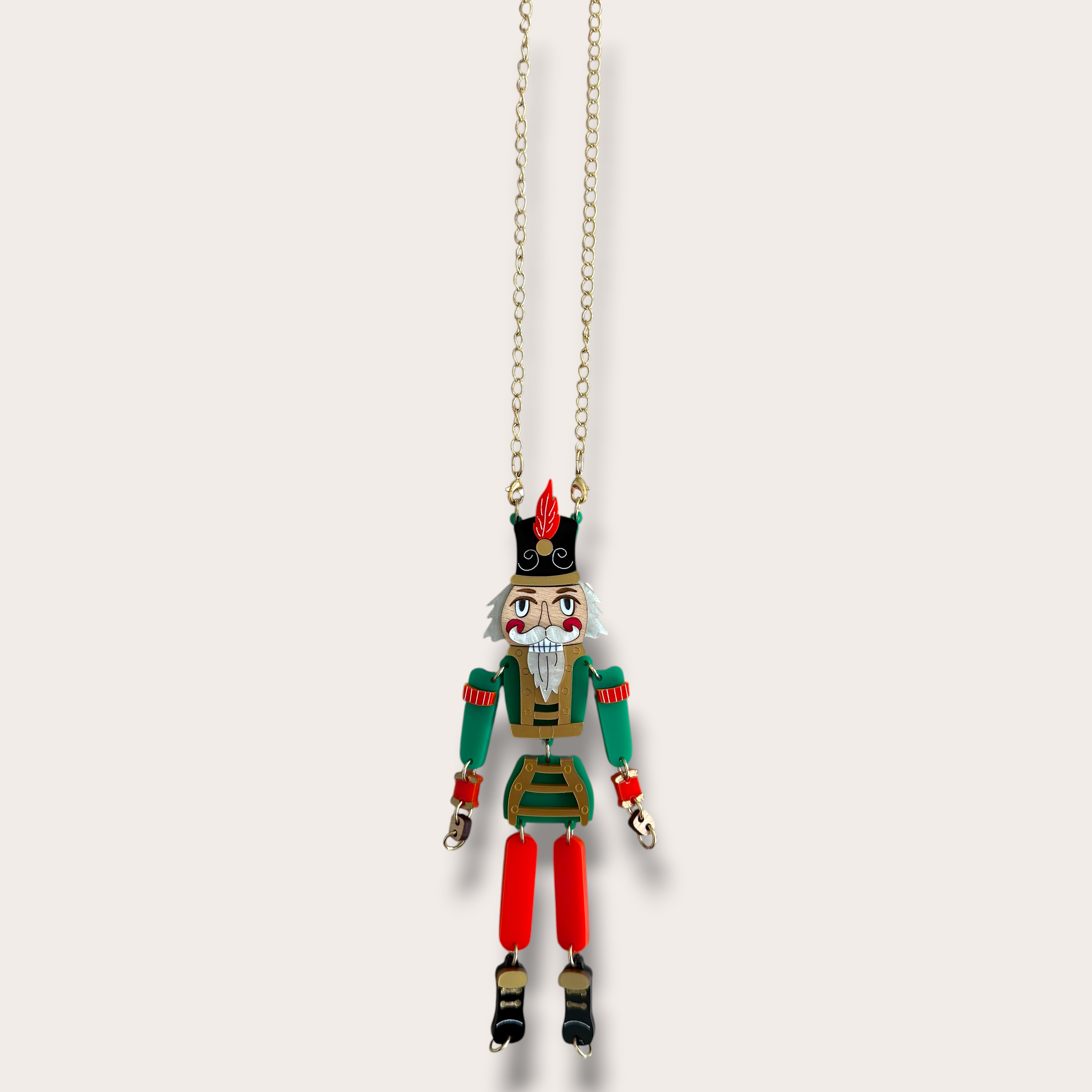La Vidriola, The Nutcracker, Interactive, Acrylic Necklace