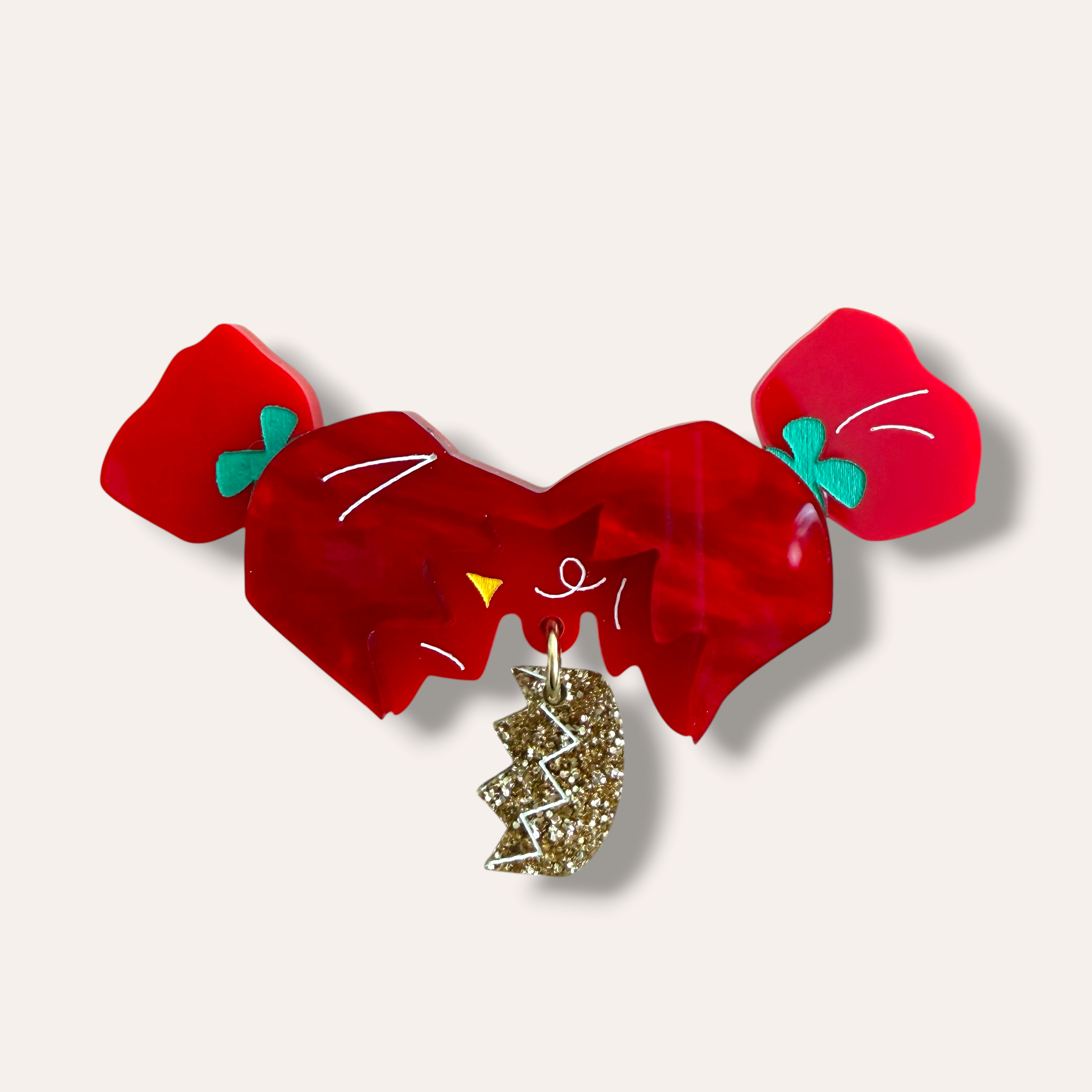 La Vidriola, Pop! I love My Christmas Cracker Prize!, Acrylic Bonus Brooch/Pin