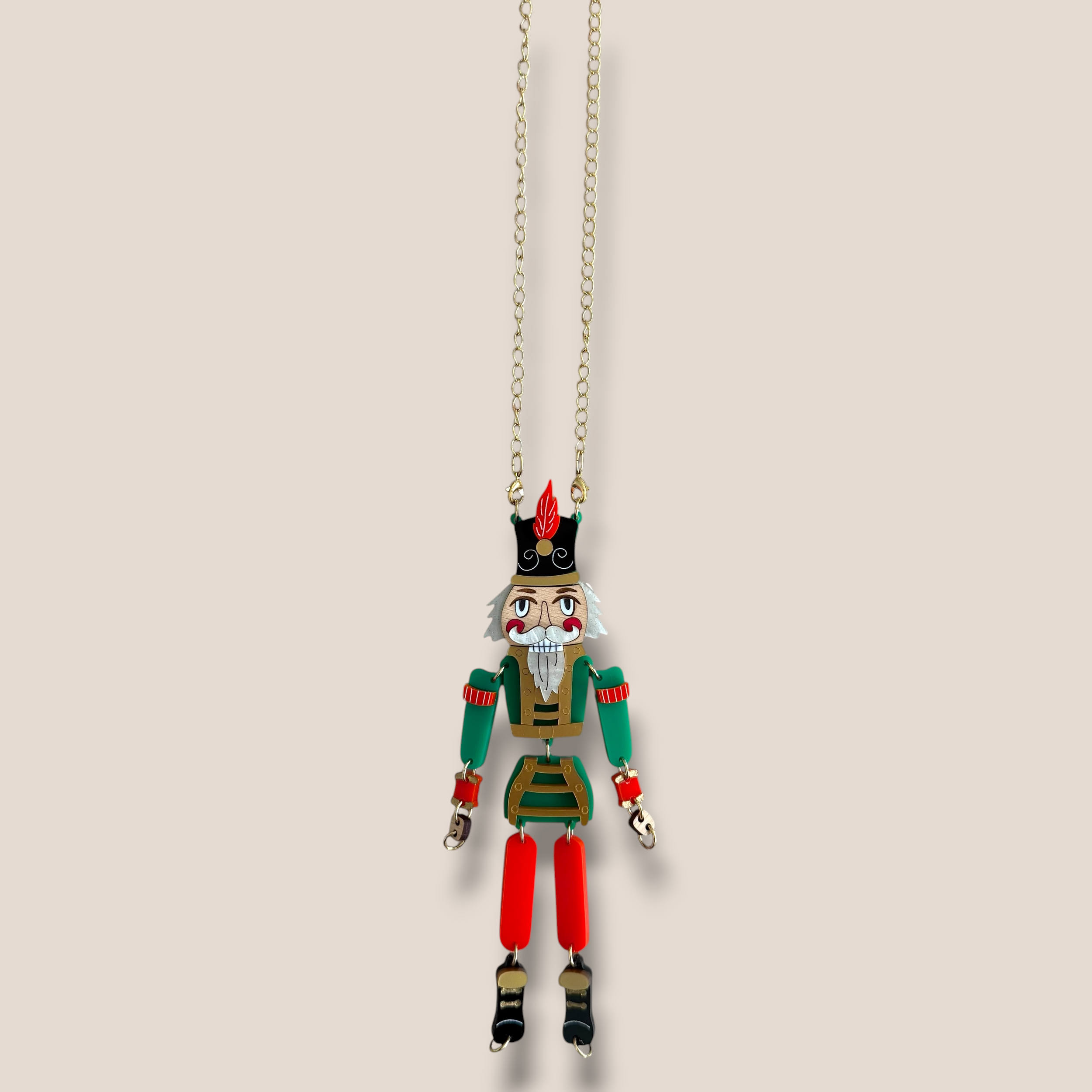 La Vidriola, The Nutcracker, Interactive, Acrylic Necklace