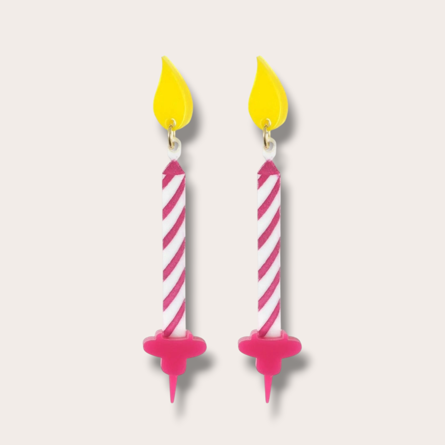 La Vidriola, Happy Birthday, Acrylic Earrings