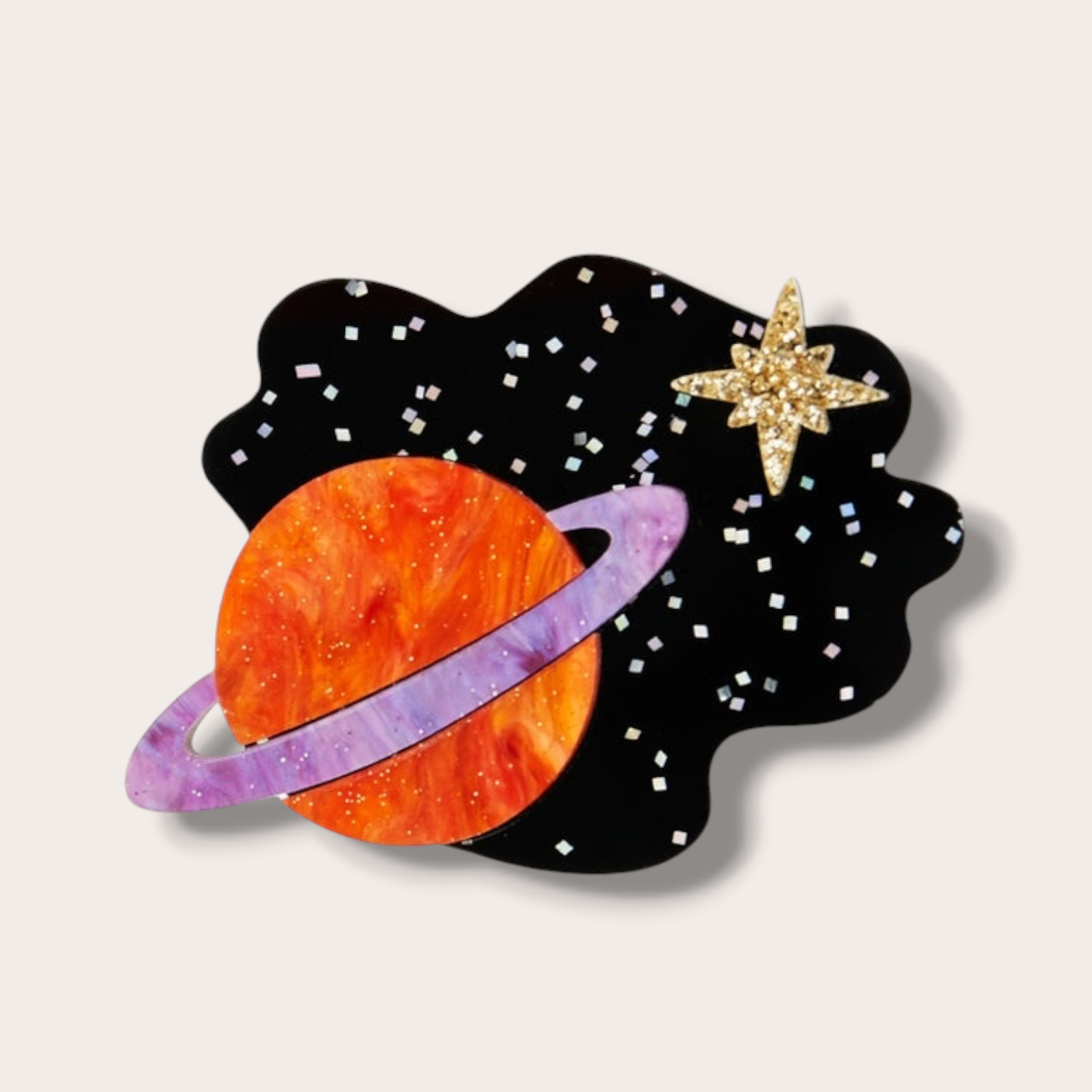 Danilova, La Vidriola, Planet in Space, Acrylic Brooch1.PNG