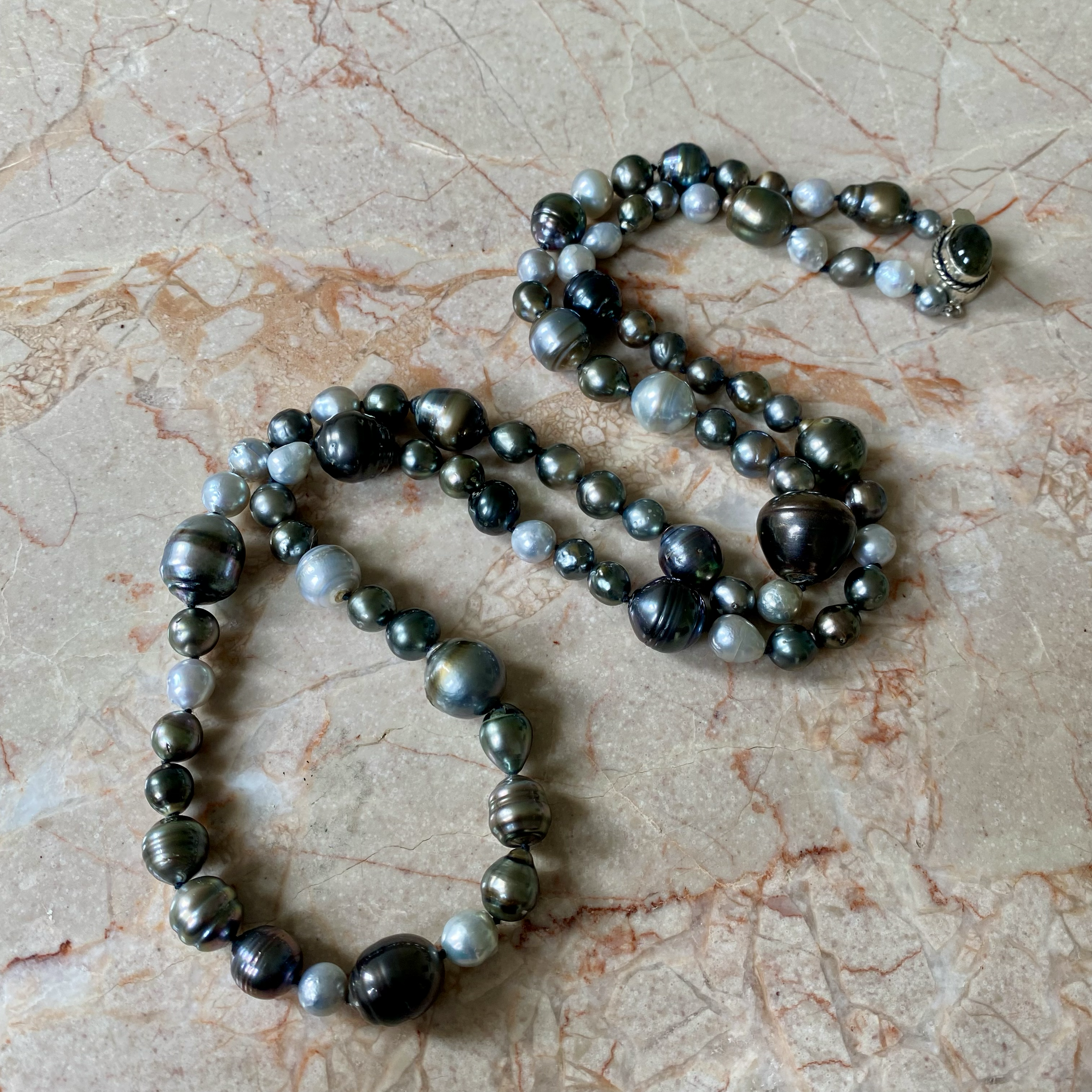 By Danilova, Multi Peacock Pearl, Rope Length Necklace22.png