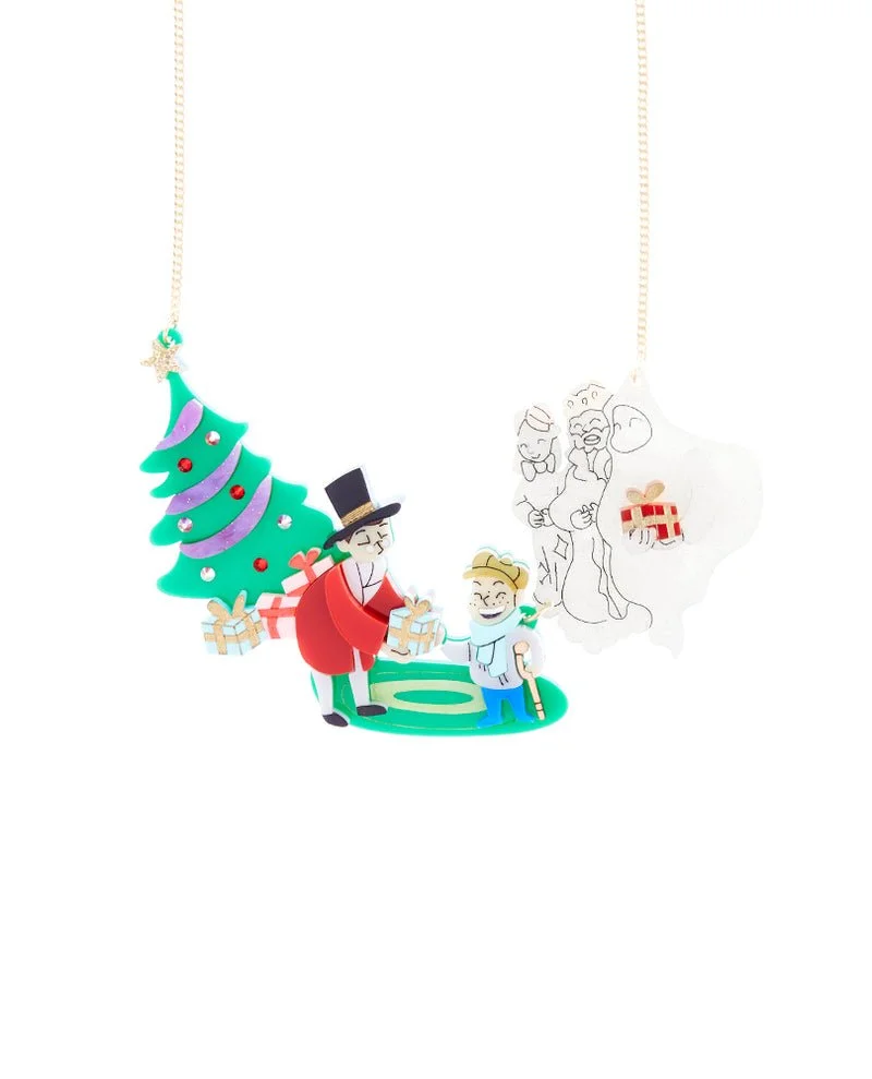 Danilova, La Vidriola, A Christmas Carol, Acrylic Necklace0.jpg