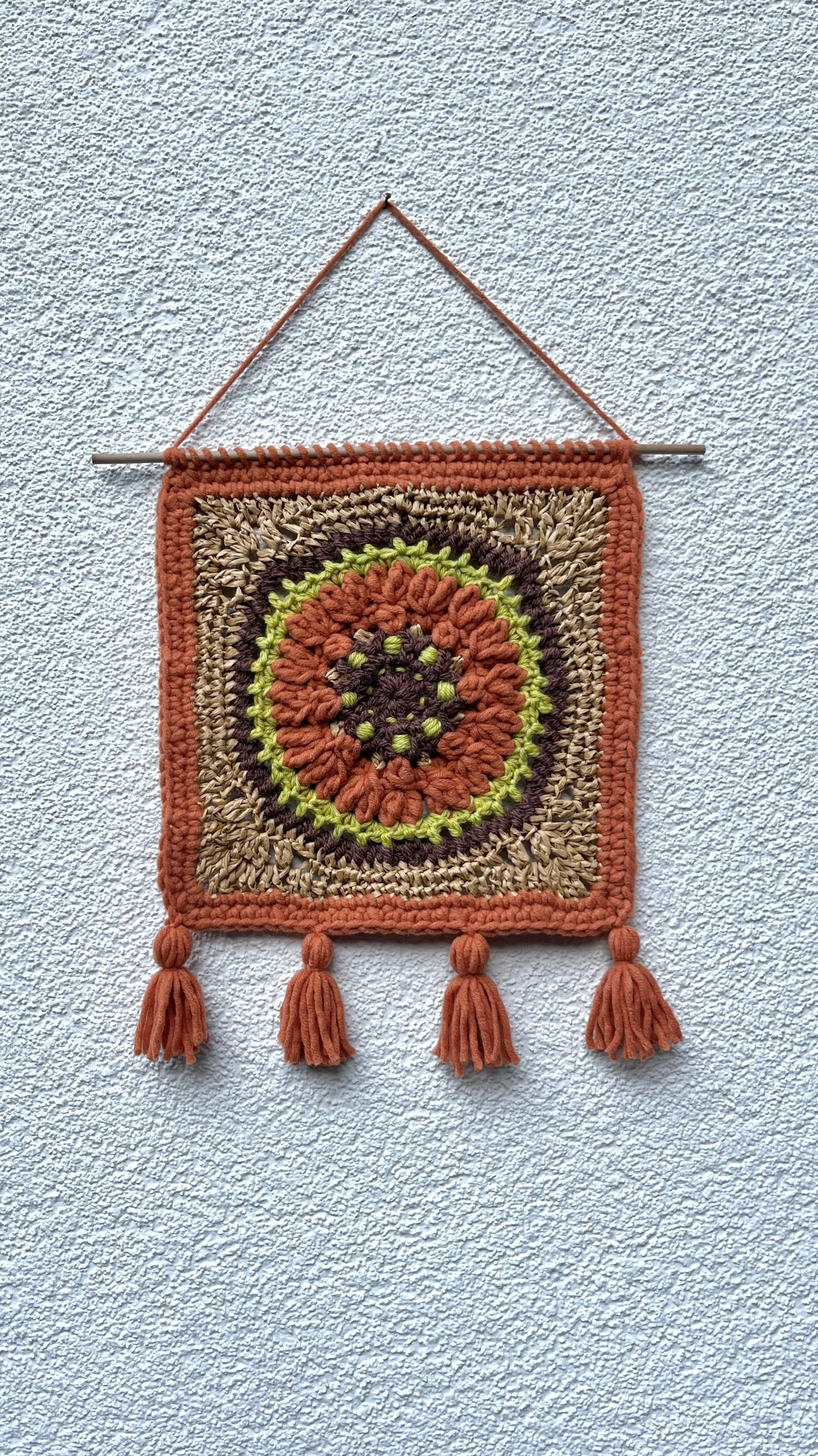 Granny Wall Hanging Orange