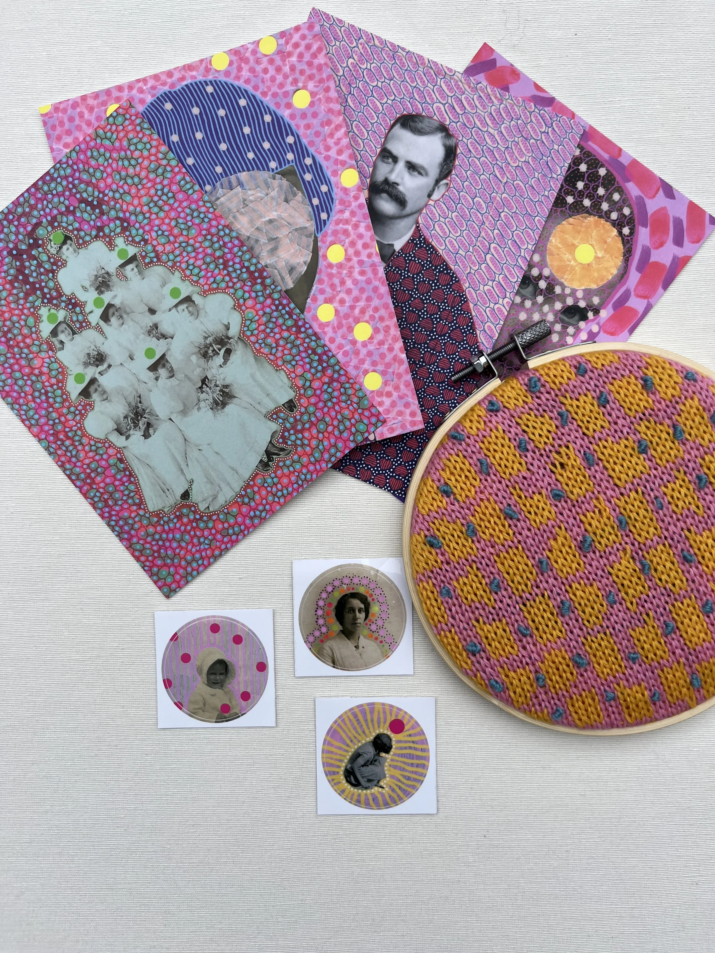 Art Kit in Collab with Naomi Vona Art |Set Pink&Yellow
