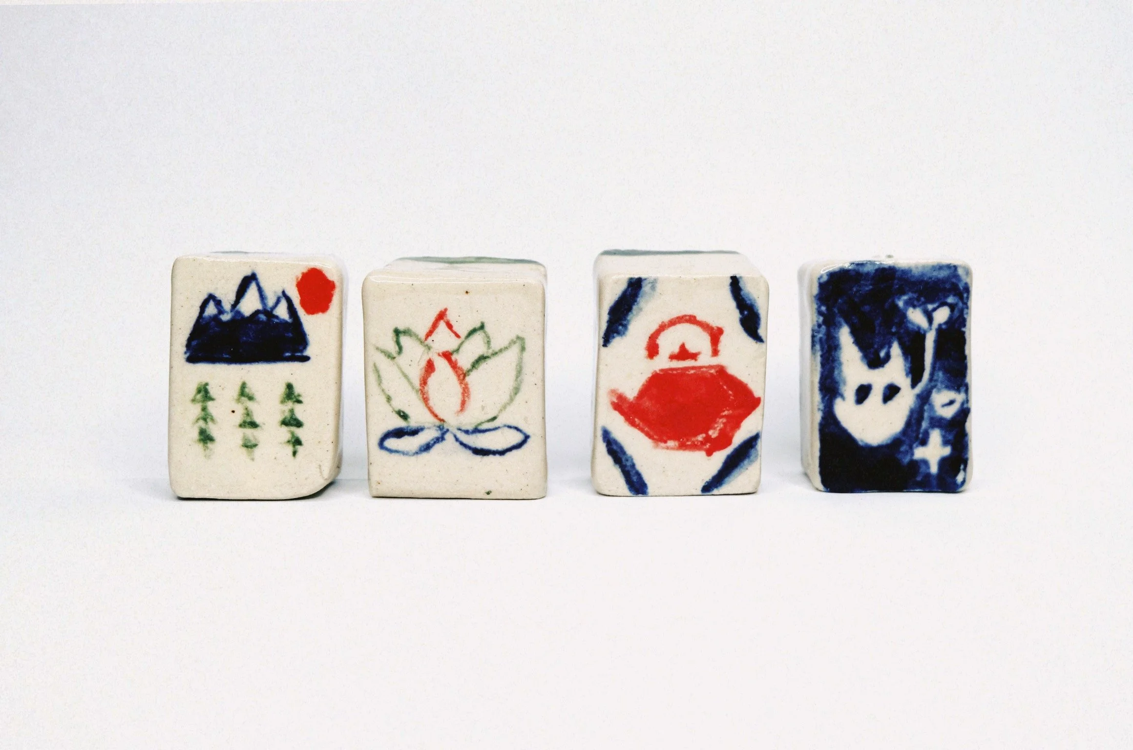 These tiles are representing things I see in nature and things I enjoy. (Designed by Alexander, 2026)