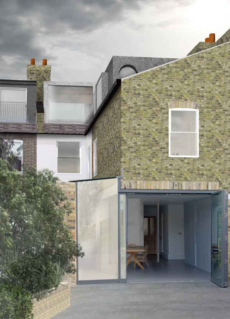 Render of proposed loft conversion to 78 Heathwood Gardens - Greenwich London.