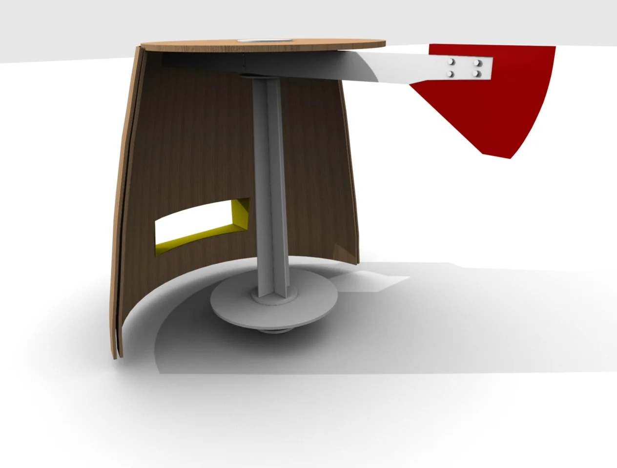 Render of the proposed windshelter design.