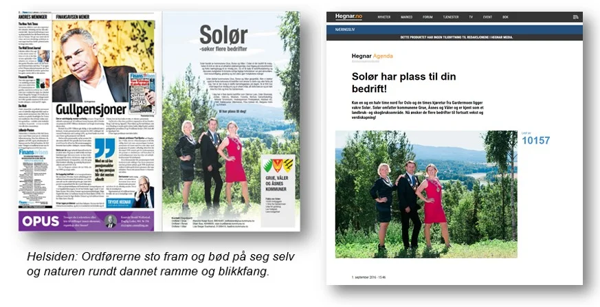 Slik så kampanjen i Finansavisen og på Hegnar.no