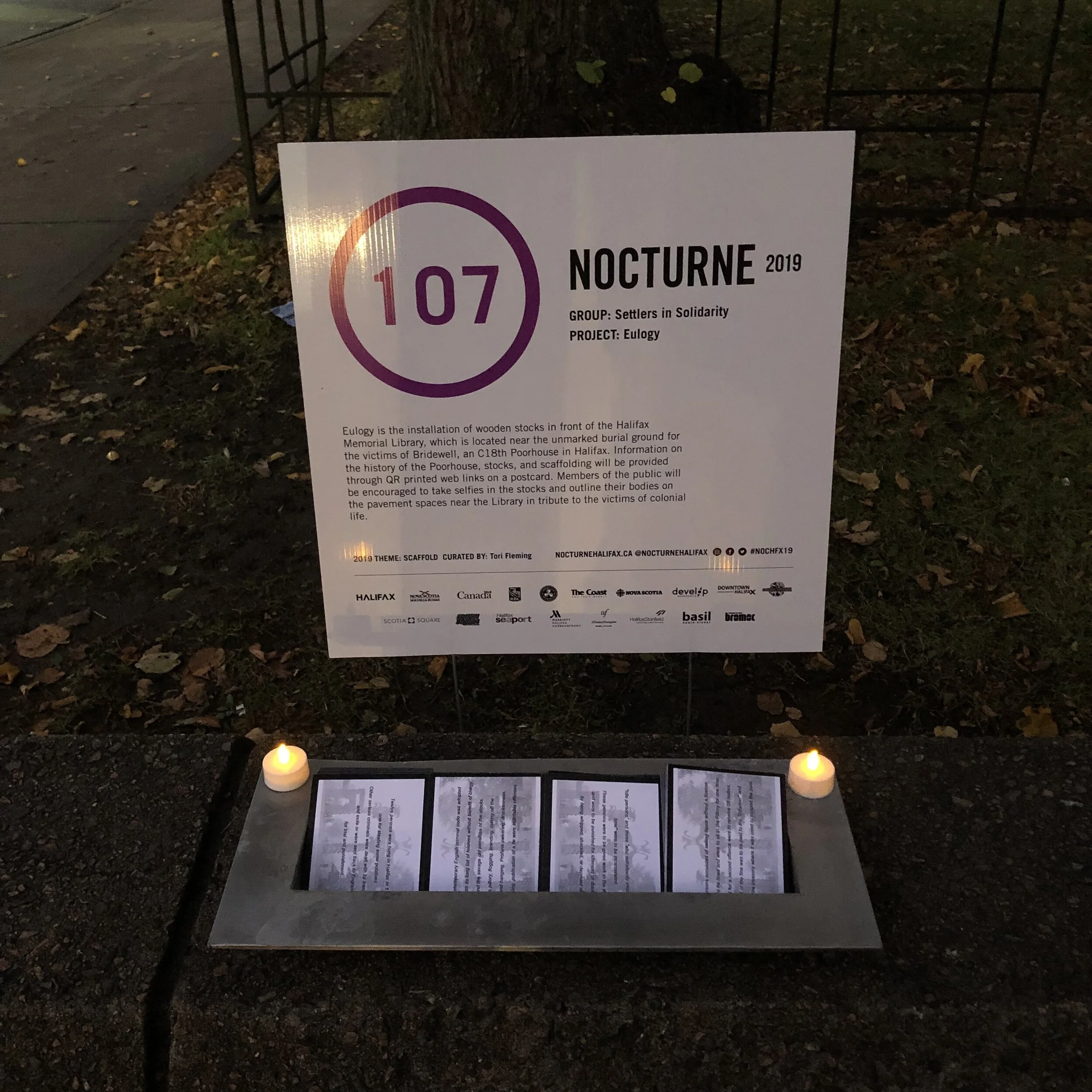 Eulogy Installation detail, Nocturne 2019