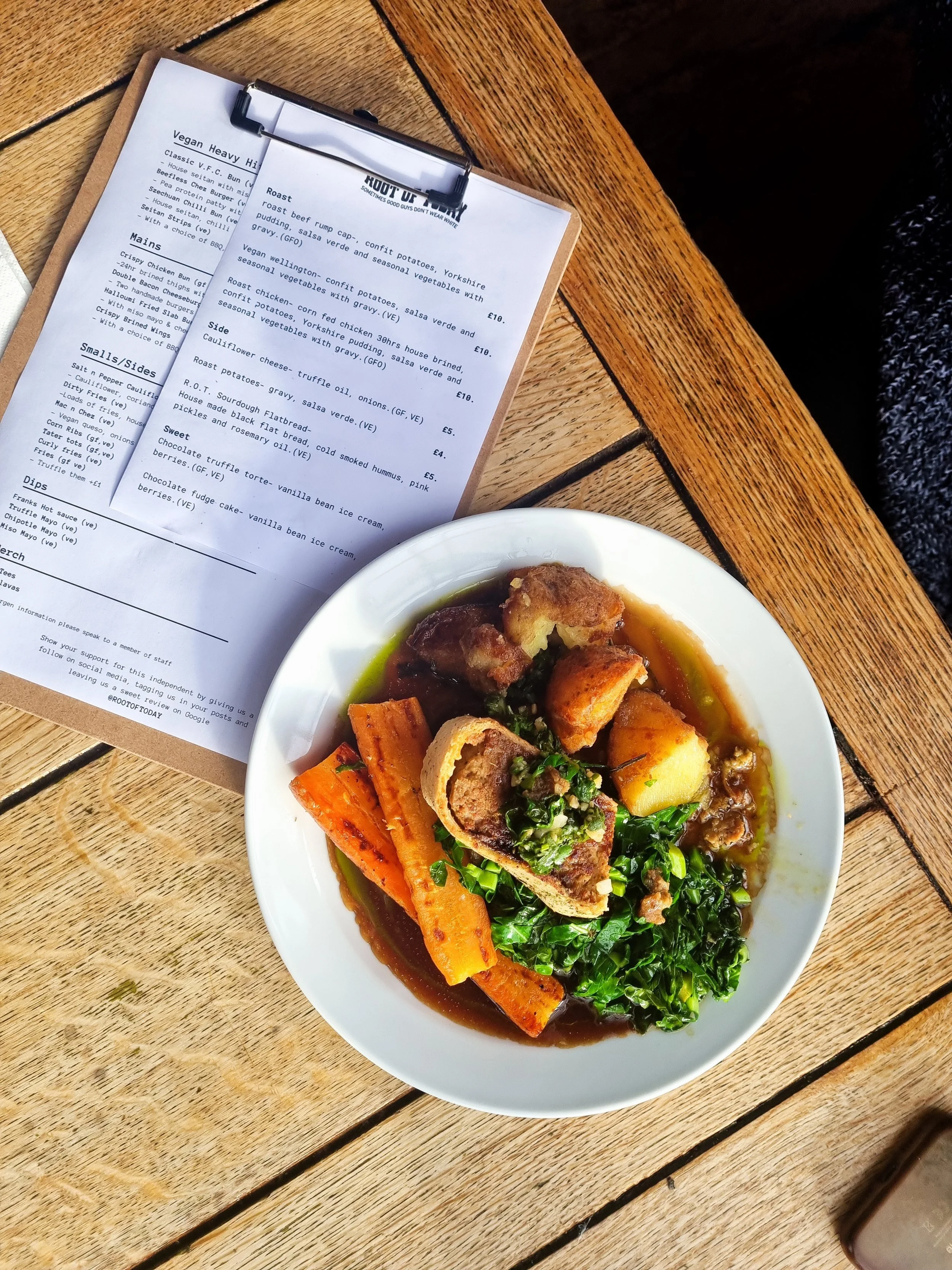 Roast menu — Camden Eye