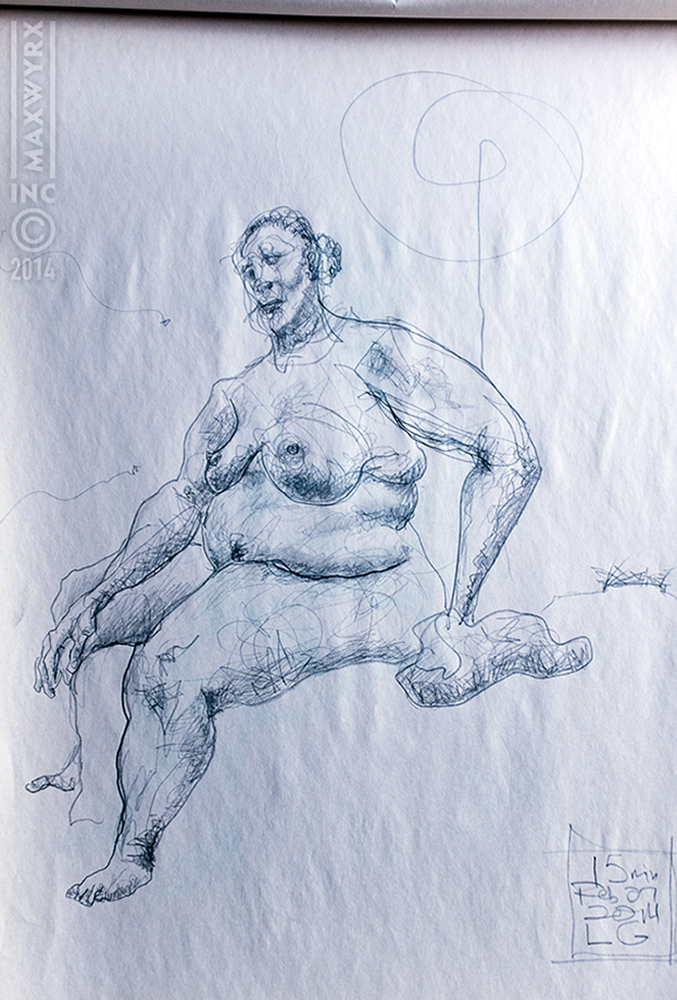 Untitled figure drawing, 2014
