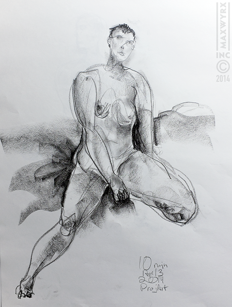 Untitled figure drawing, 2014
