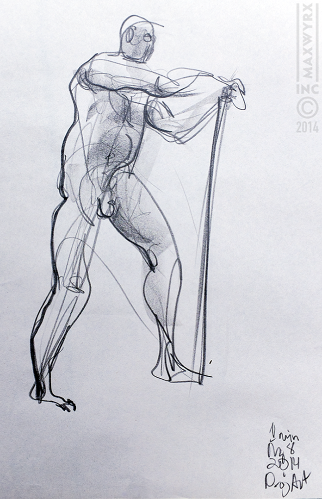 Untitled figure drawing, 2014