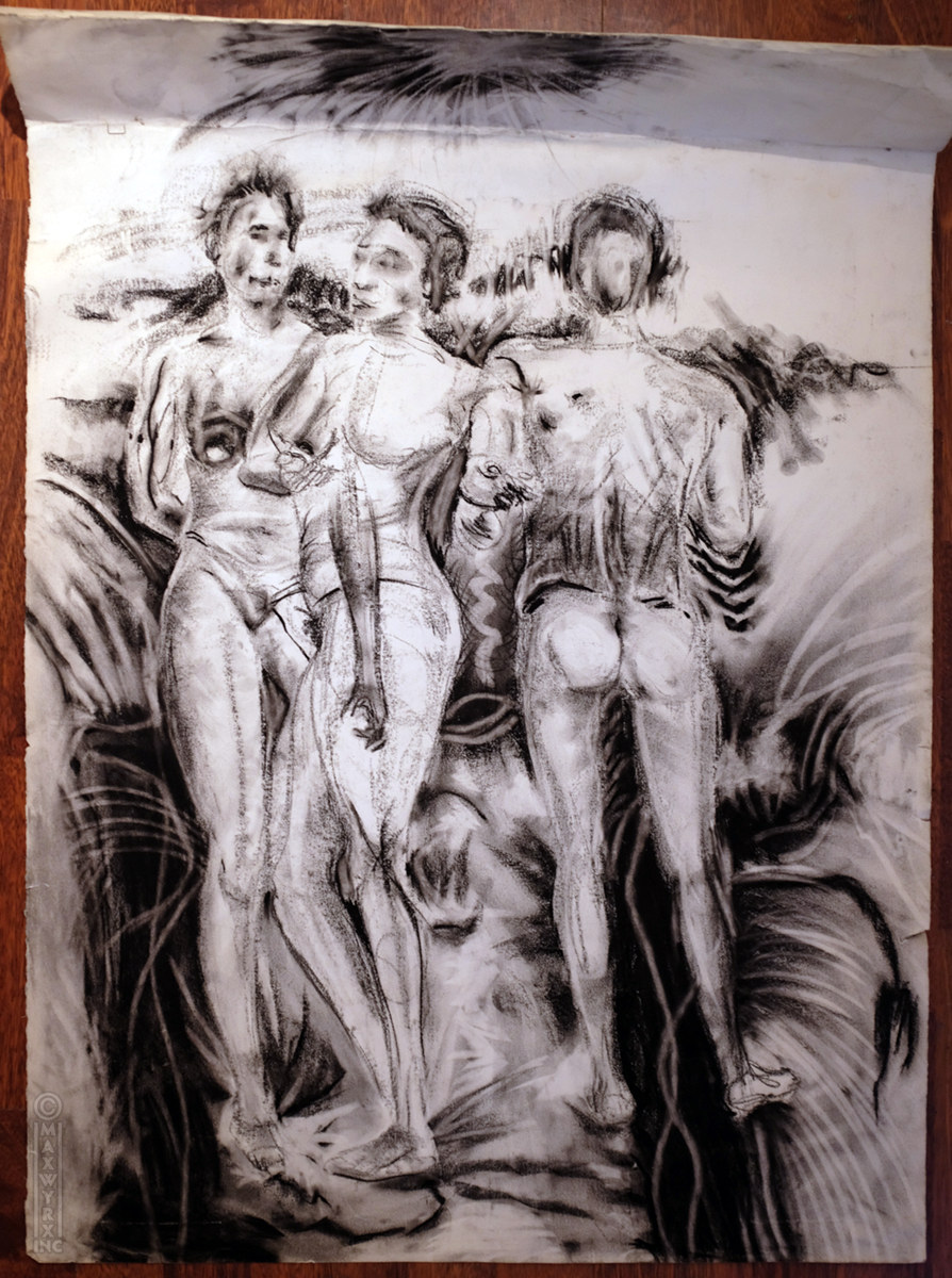 Figure study, University of Guelph, late 80s