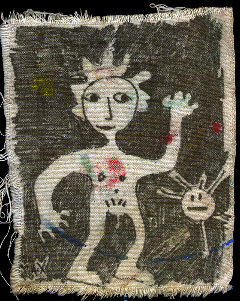 SunBoy, metallic marker and acrylic on canvas, early 90s