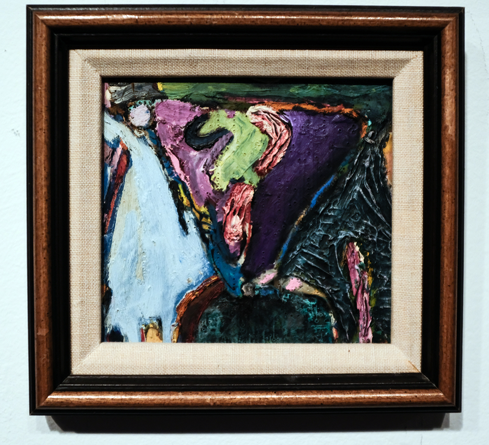 Fertility, oil on circuit board, 1986