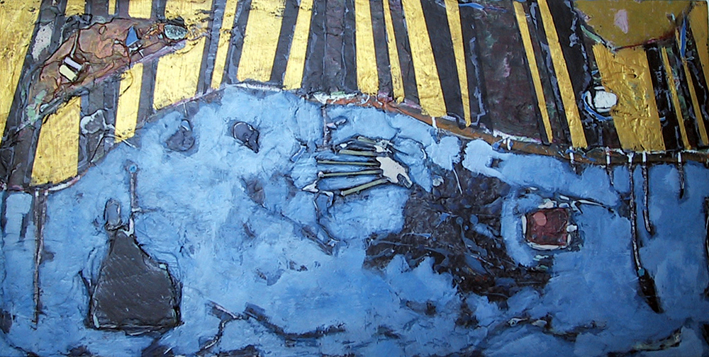 Carnage Beauty, mixed media on panel, 2002. Collection M. Williams
