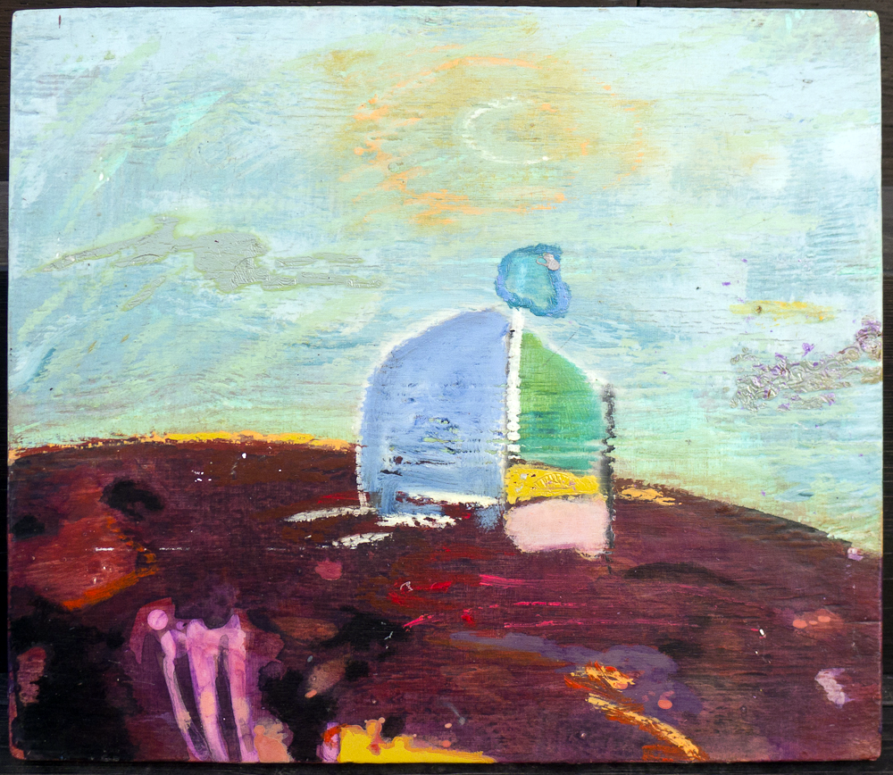 Shelter, oil and acrylic on panel, 2004