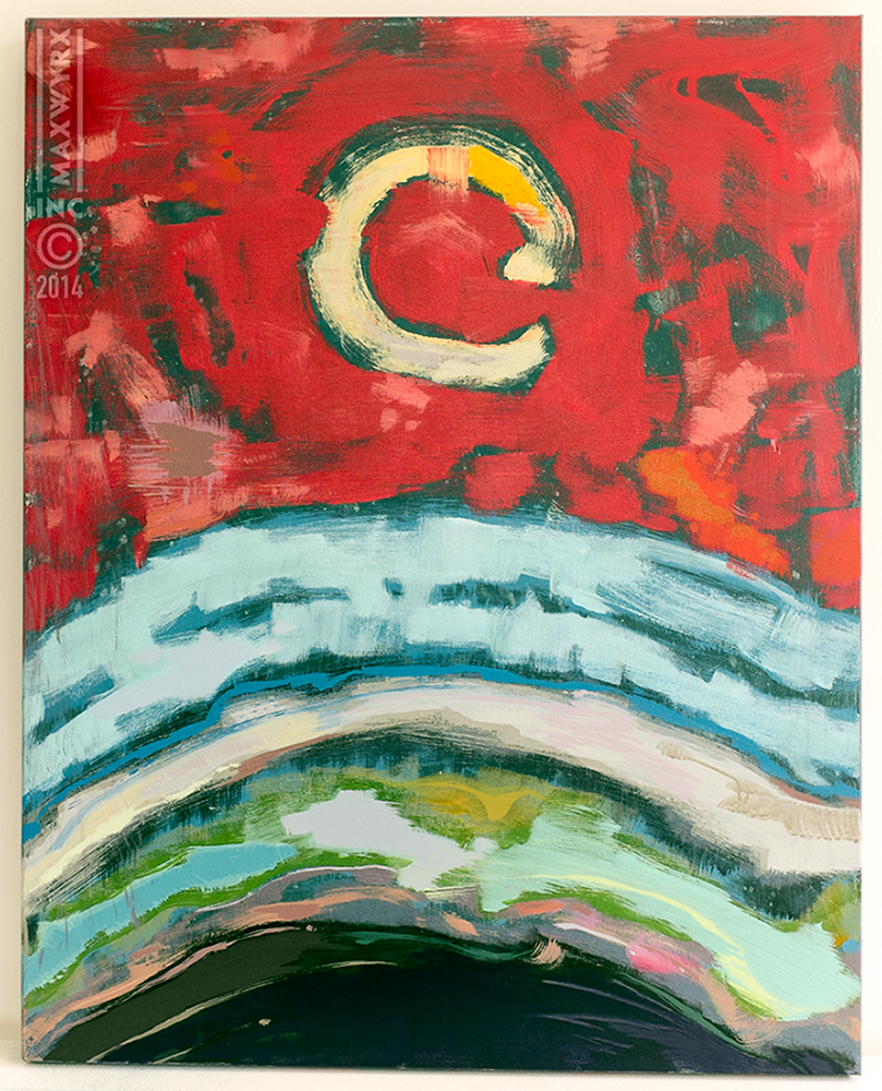 Celestial Event II, acrylic on canvas, 2014