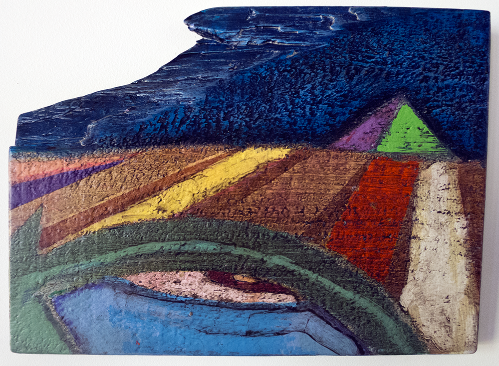 Horus, acrylic on panel, 2011. Collection C. Burch