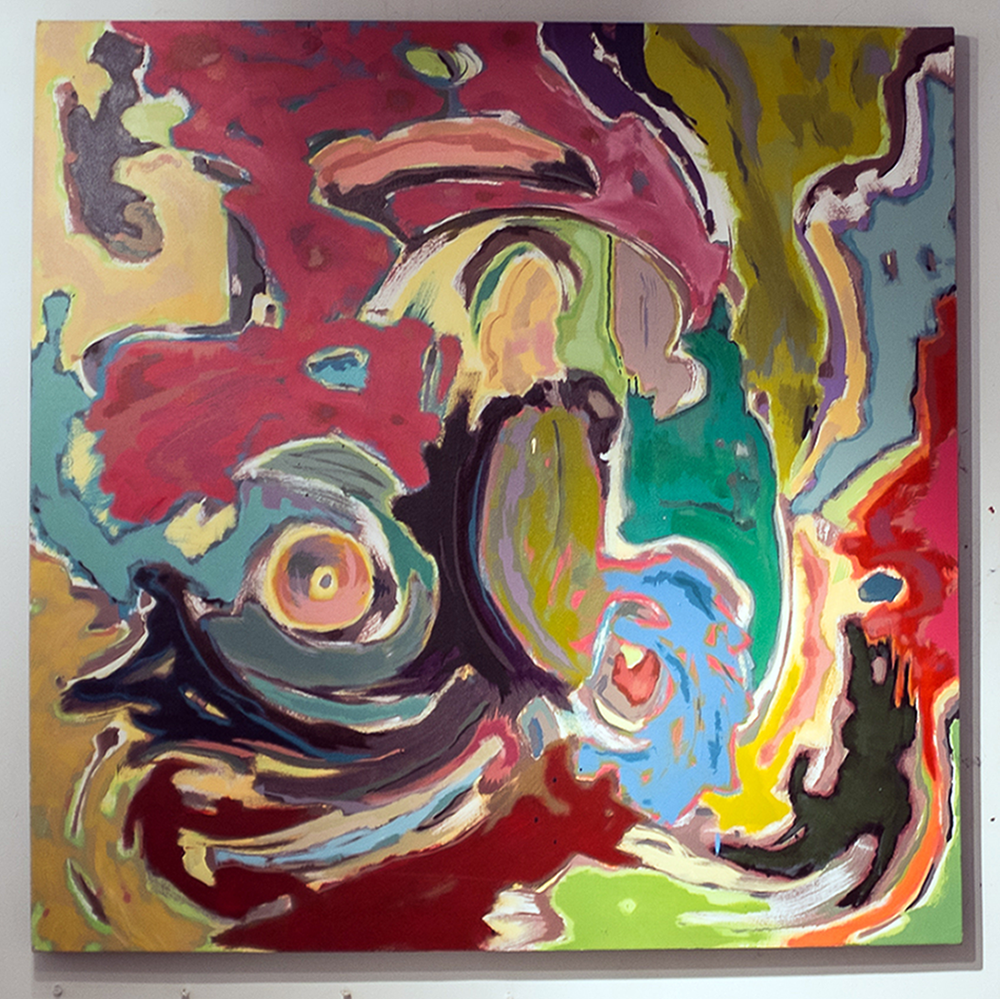 Upwelling, acrylic on canvas, 2014