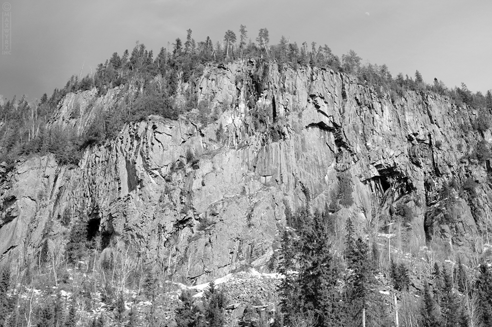 Cliff face, Highway 17 near Nipigon
