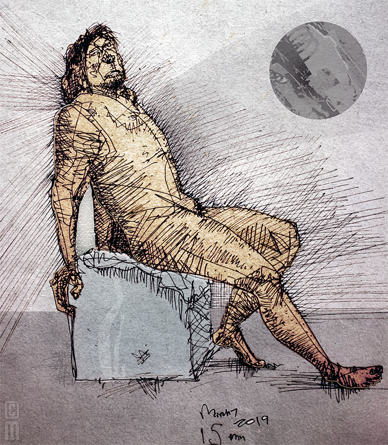 Steve, 15 minute pose, March 7 2019