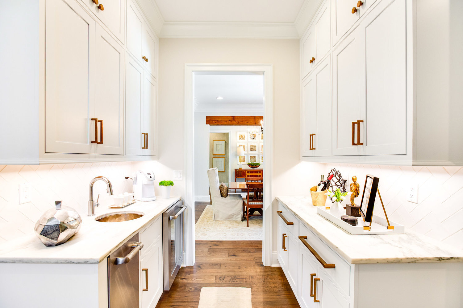 Under Counter Warming Drawer in Kitchen Pantry - Transitional - Kitchen