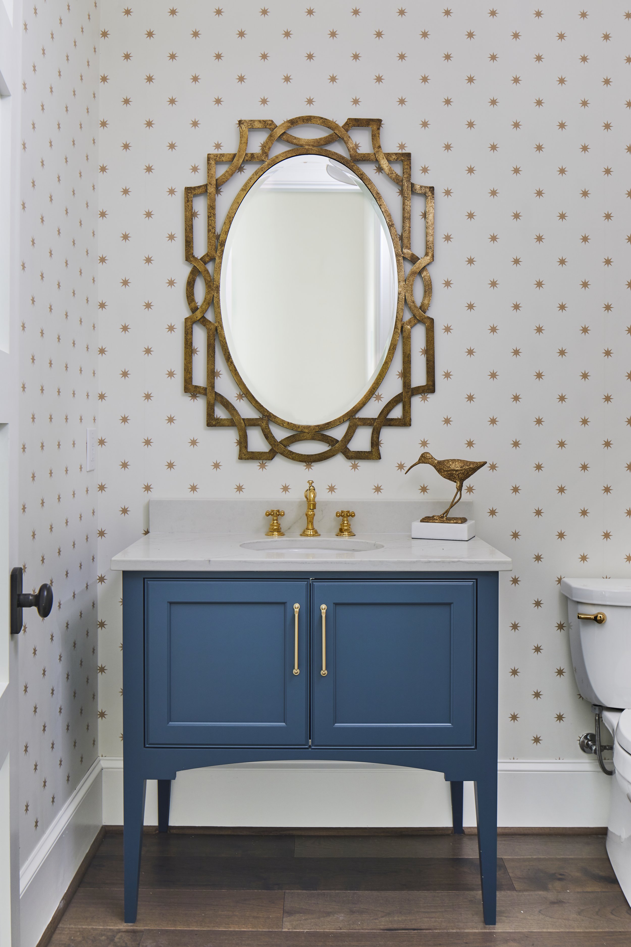 Indian Hills Bathroom_Blue Bathroom Vanity_ToulminKB_Alabama Homes