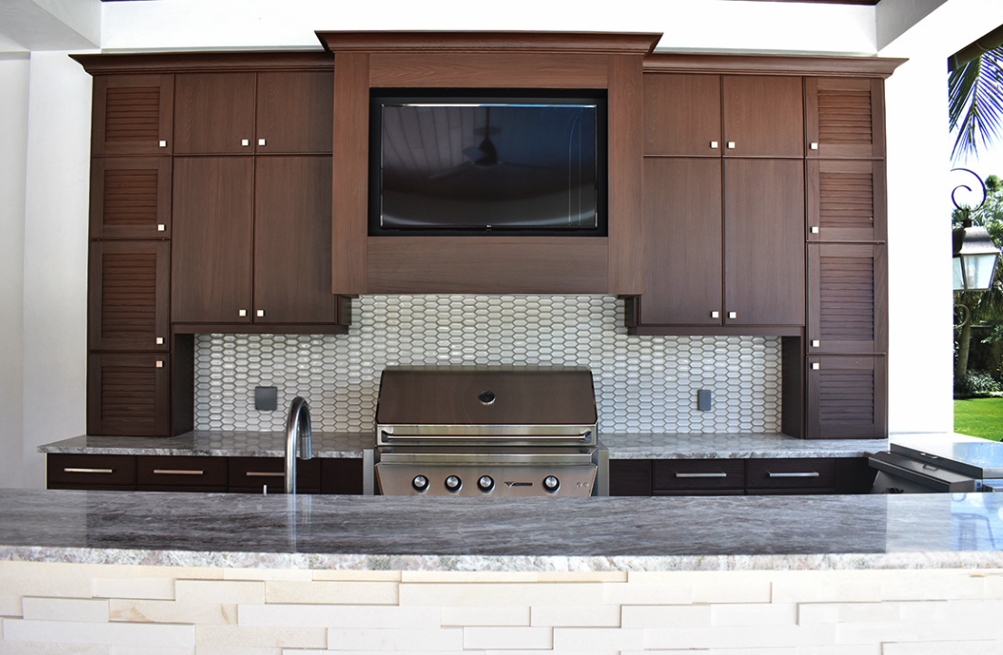 Outdoor Kitchen TV cabinet_Toulmin Kitchen &amp; Bath_Tuscaloosa, Alabama