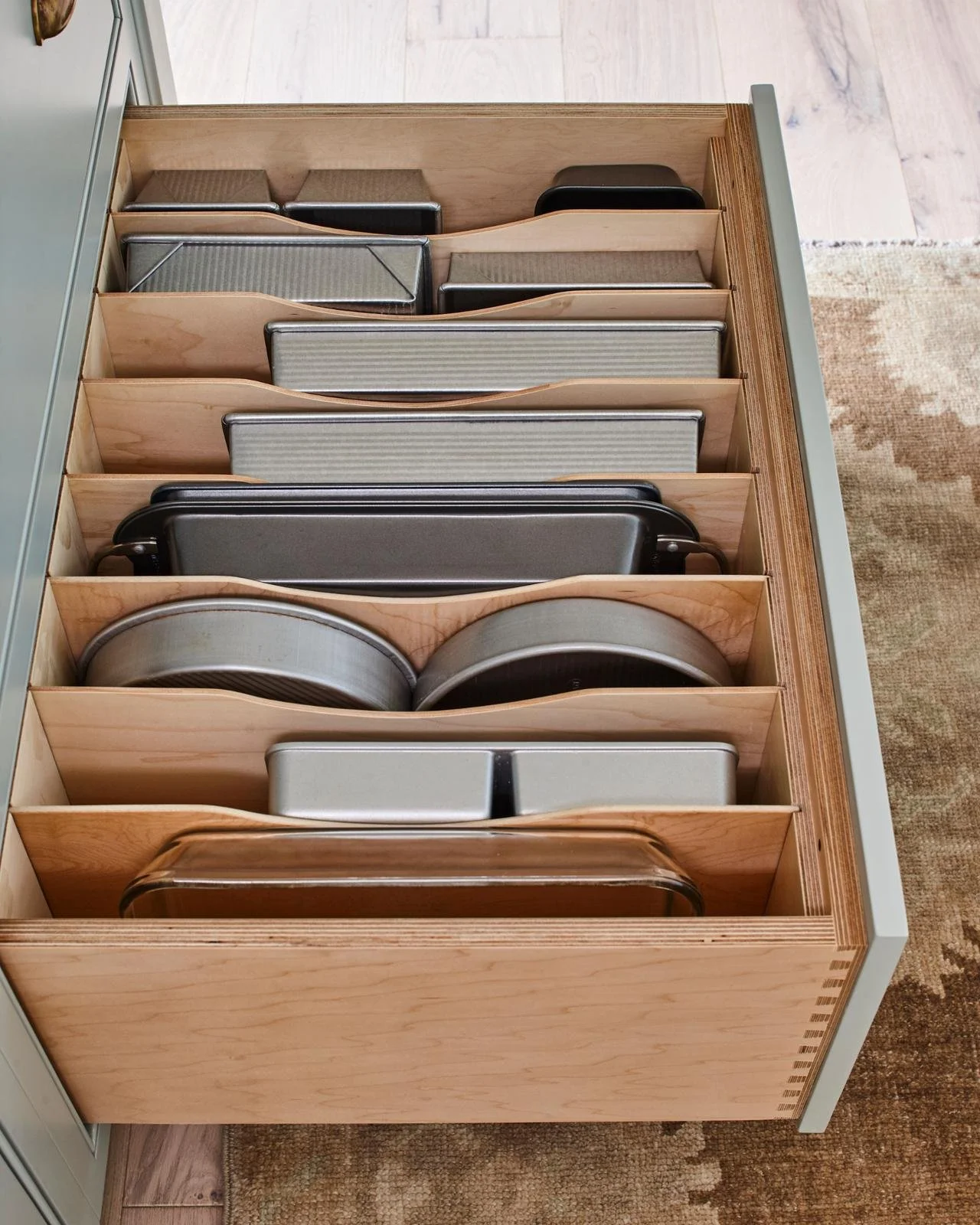 Custom Baking Pan Storage Drawer