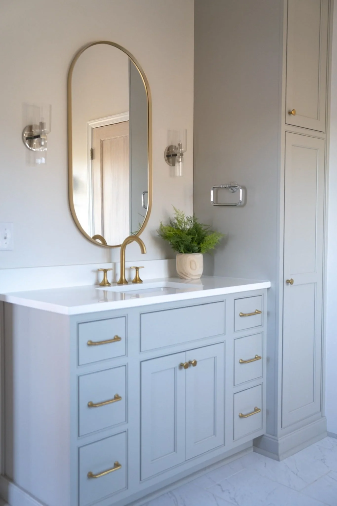Bathroom Vanity with Tower Cabinet