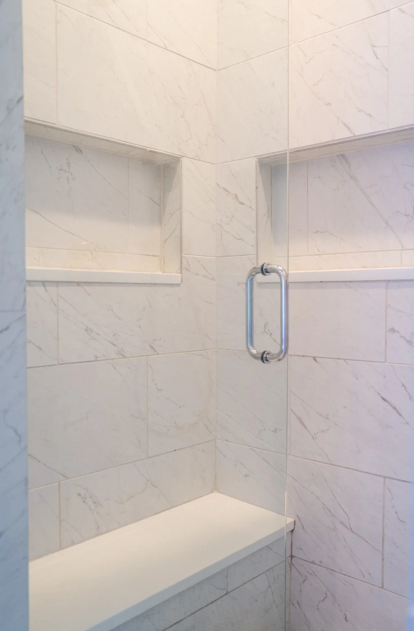 Custom Shower Niche and Bench Detail