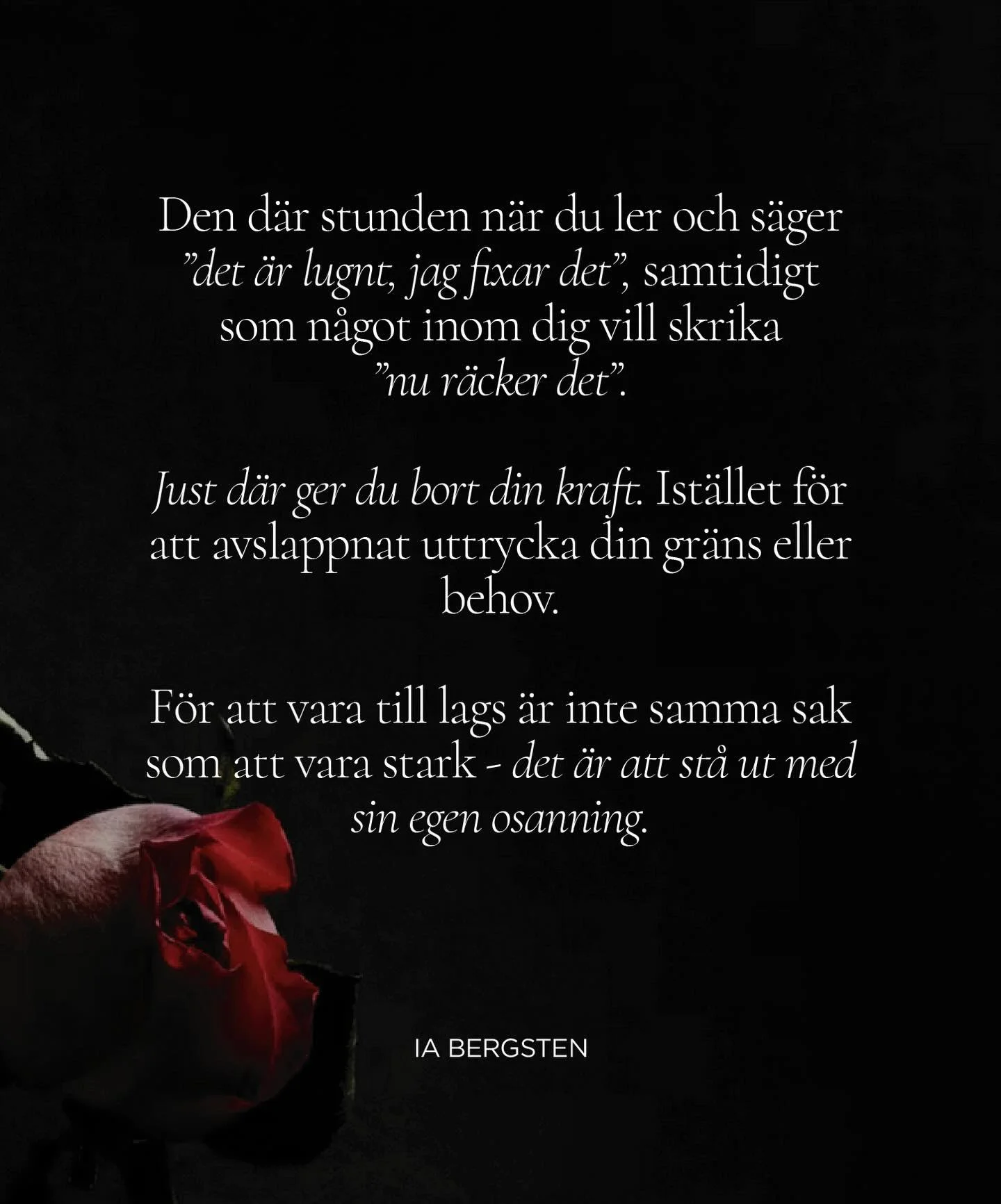 Den d&auml;r stunden n&auml;r du ler och s&auml;ger &rdquo;det &auml;r lugnt, jag fixar det&rdquo;, samtidigt som n&aring;got inom dig vill skrika &rdquo;nu r&auml;cker det&rdquo;