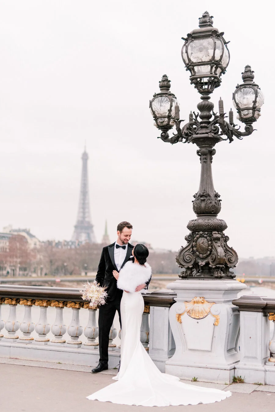 Melody &amp; Michael | Winter Wedding in Paris