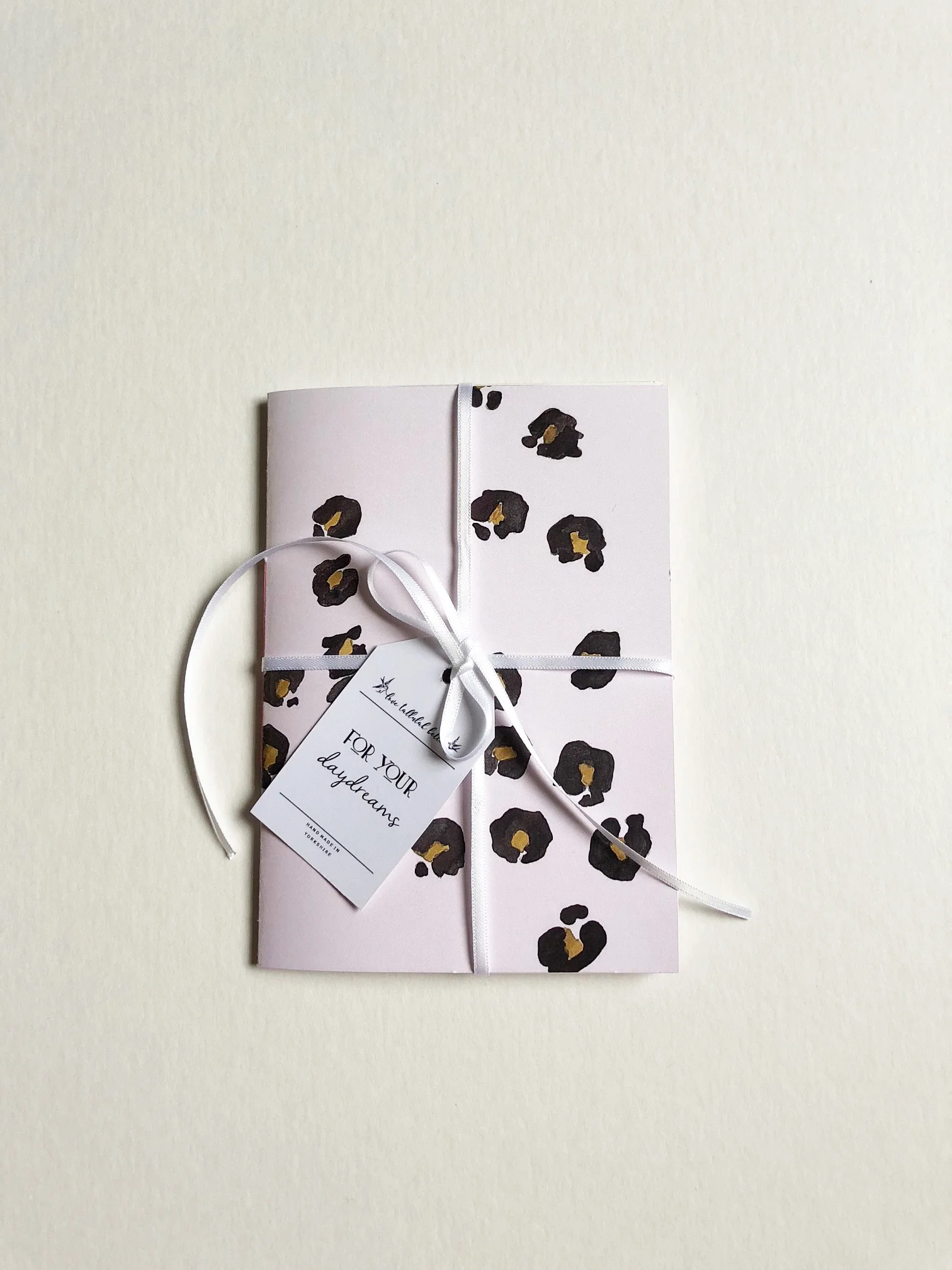 LEOPARD LOVE MINI NOTEBOOK IN BLUSH £4