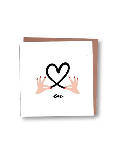 Love In Your Hands Card