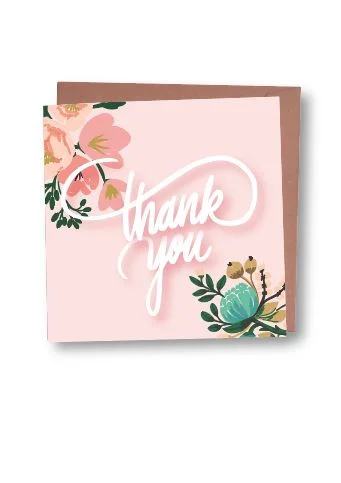 Floral Thank-you Card