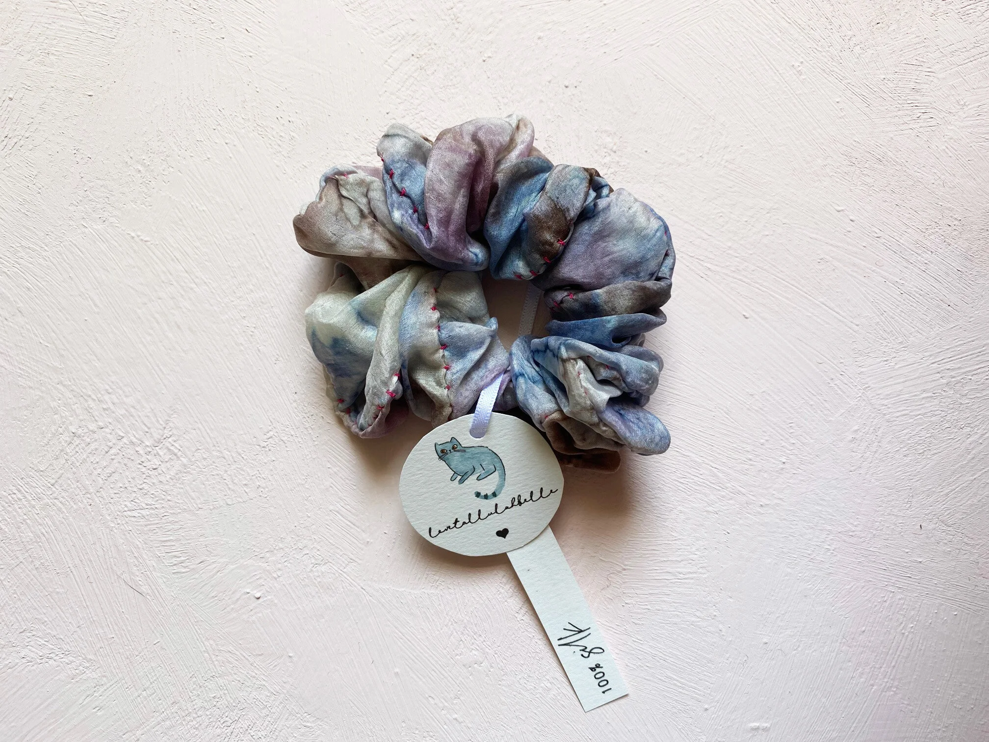 Tie Dye Silk Scrunchie