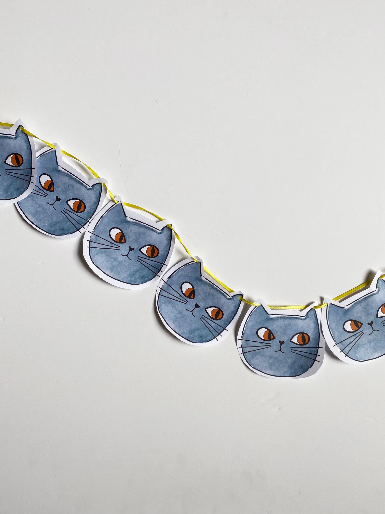 Cat Face Party Bunting £5