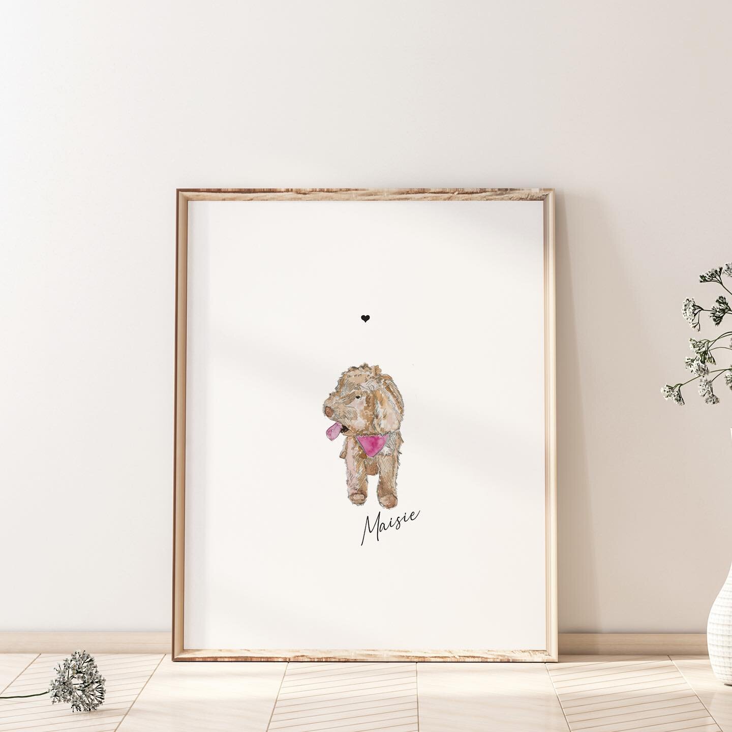 PET PORTRAITS now available online!!! 

A beautiful hand painted portrait of your pet, drawn from your favourite photograph of them. Sketched in pencil then delicately painted in watercolour.

Introductory price of &pound;30... usually &pound;40! Cut
